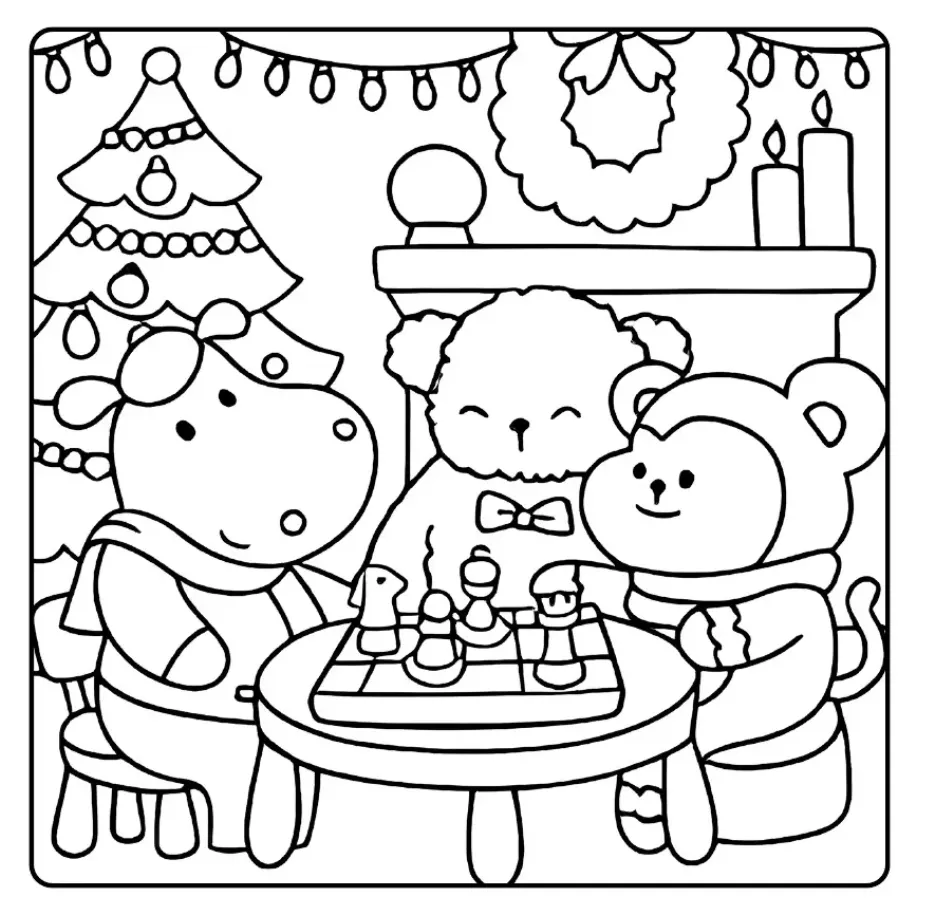 Kawaii Cozy para colorear para imprimir para niño de 9 años