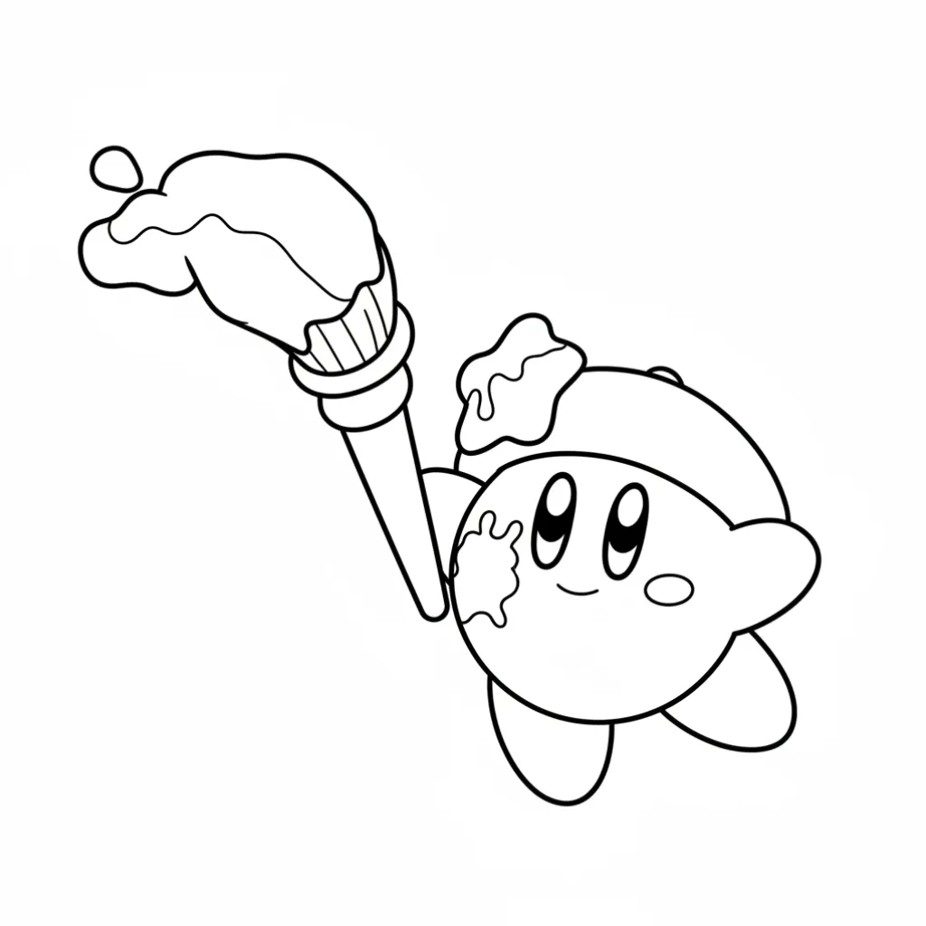 Kirby10 para dibujar e imprimir