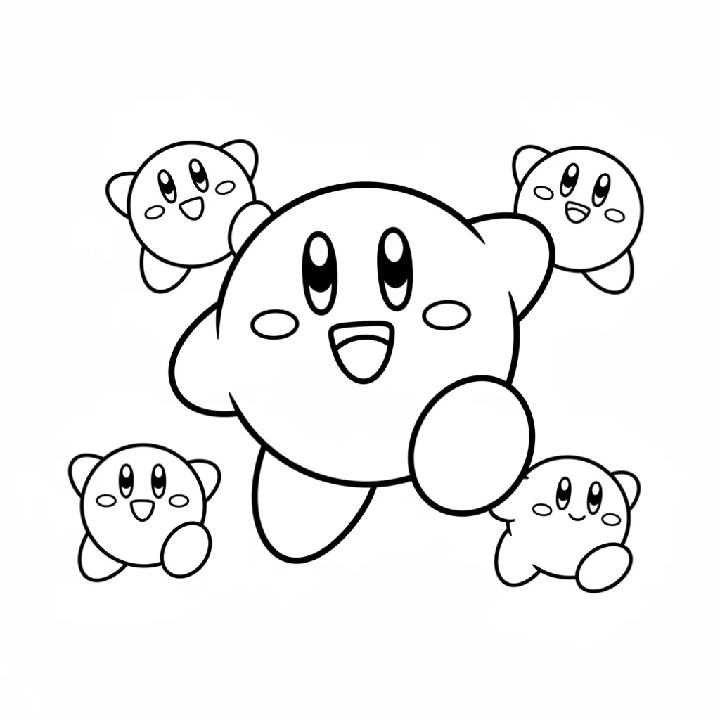 Kirby13 para colorear de para niños