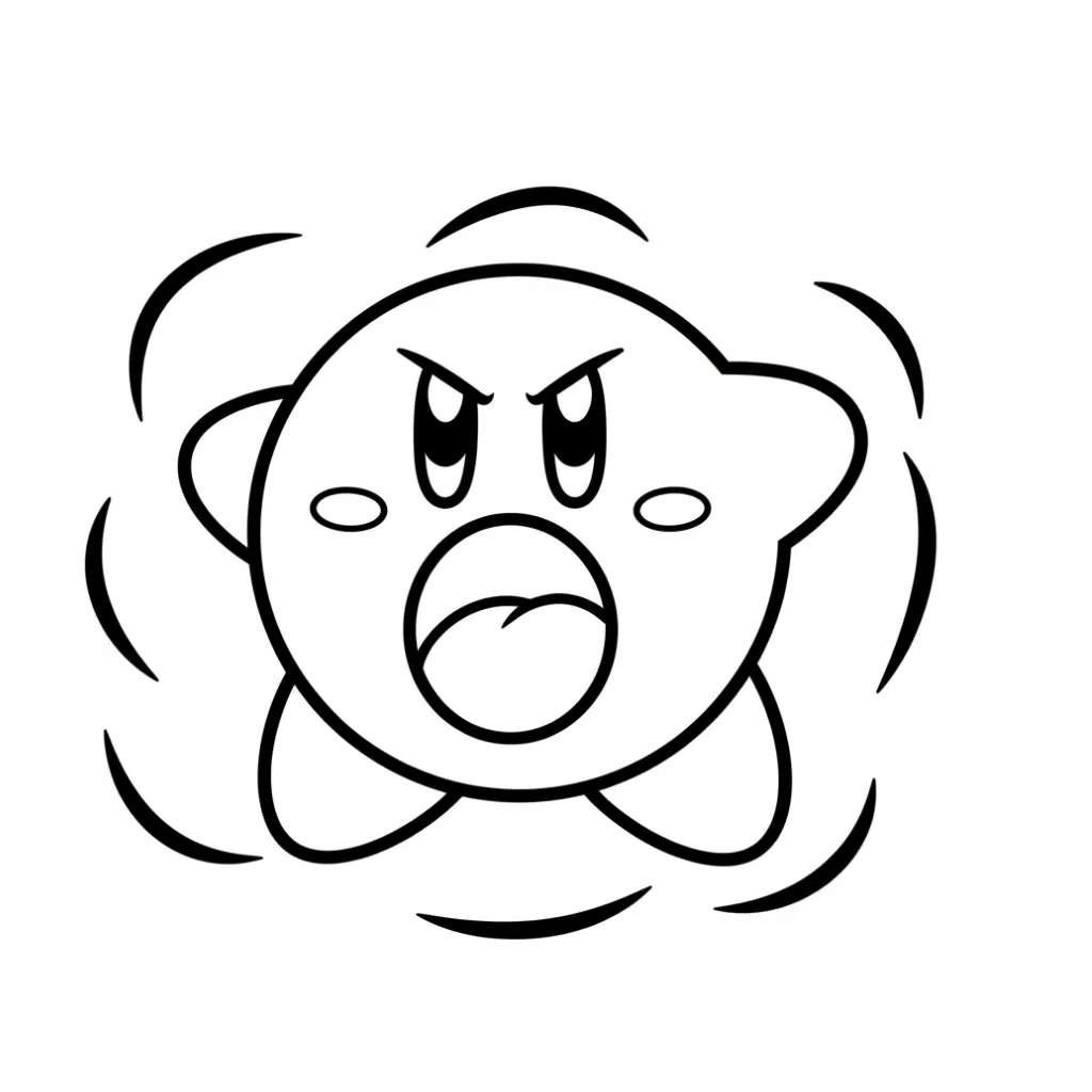 Kirby17 para colorear para imprimir a4