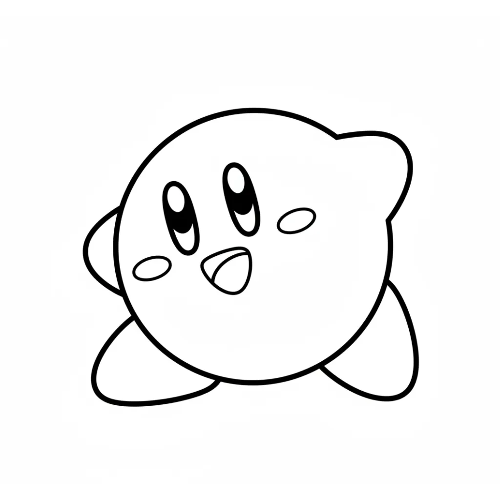 Kirby18 para colorear para imprimir gratis