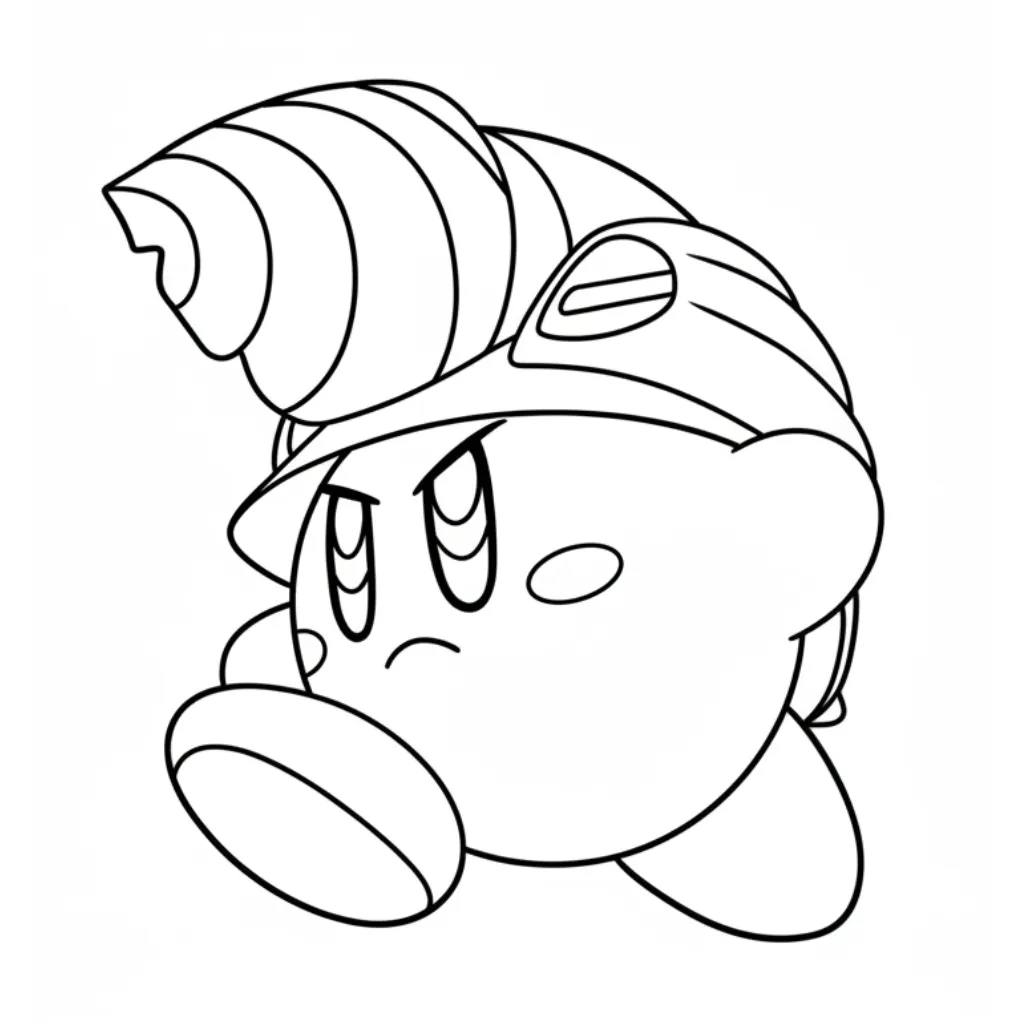 Kirby4 para colorear en línea para niño