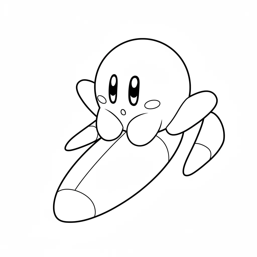 Kirby6 para colorear para imprimir gratis