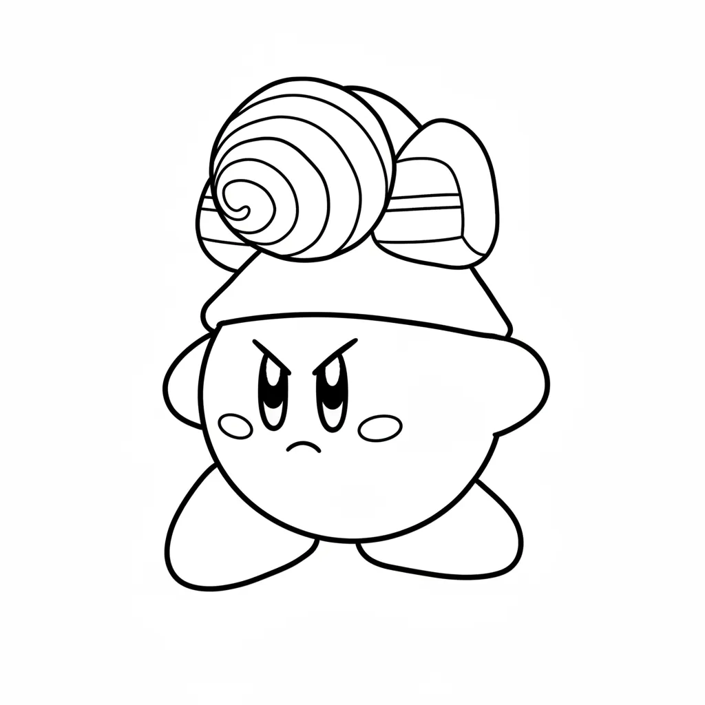 Kirby8 para colorear para imprimir pdf gratis