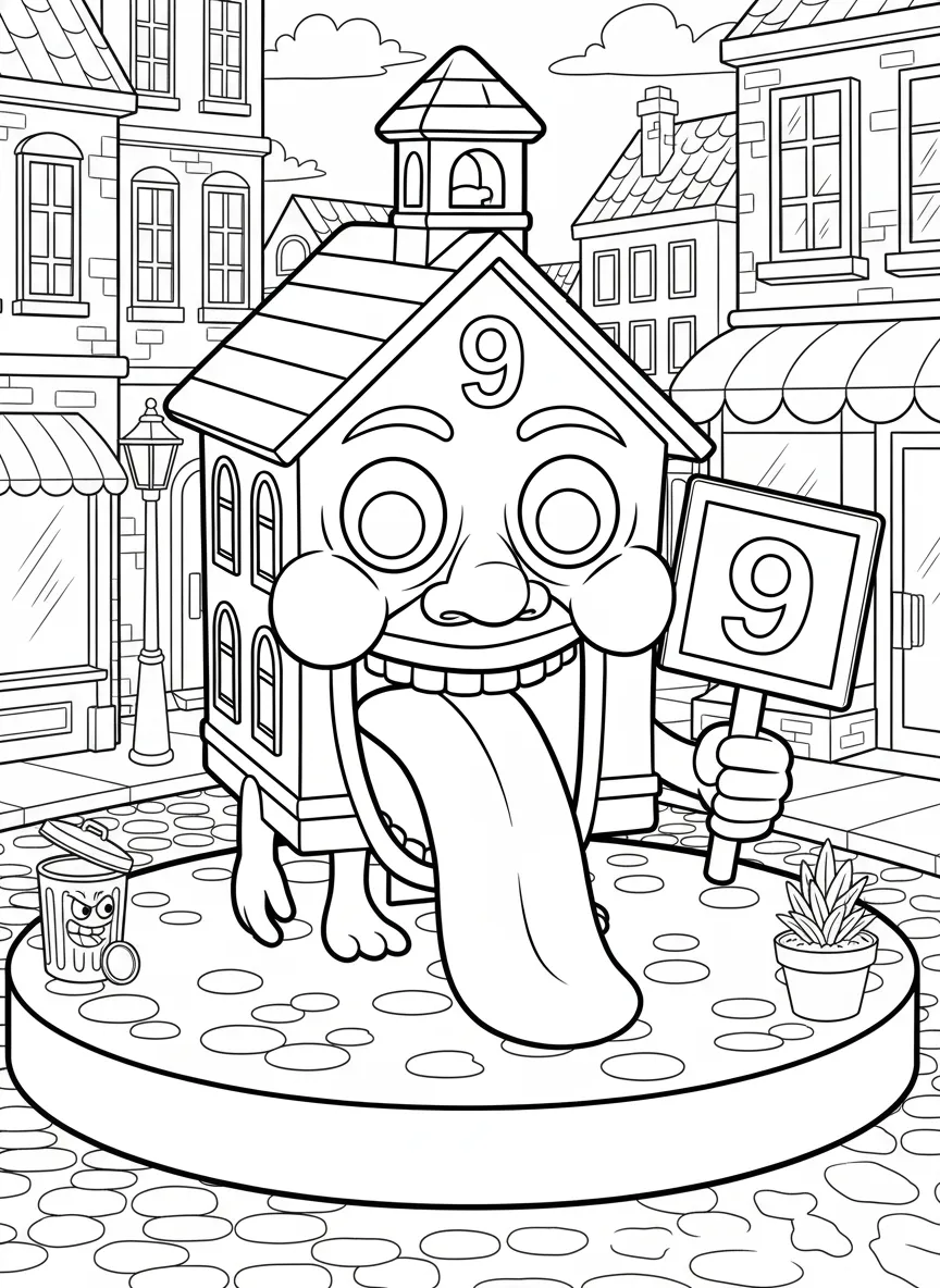 imagen para colorear La Esok Sikola niño 1