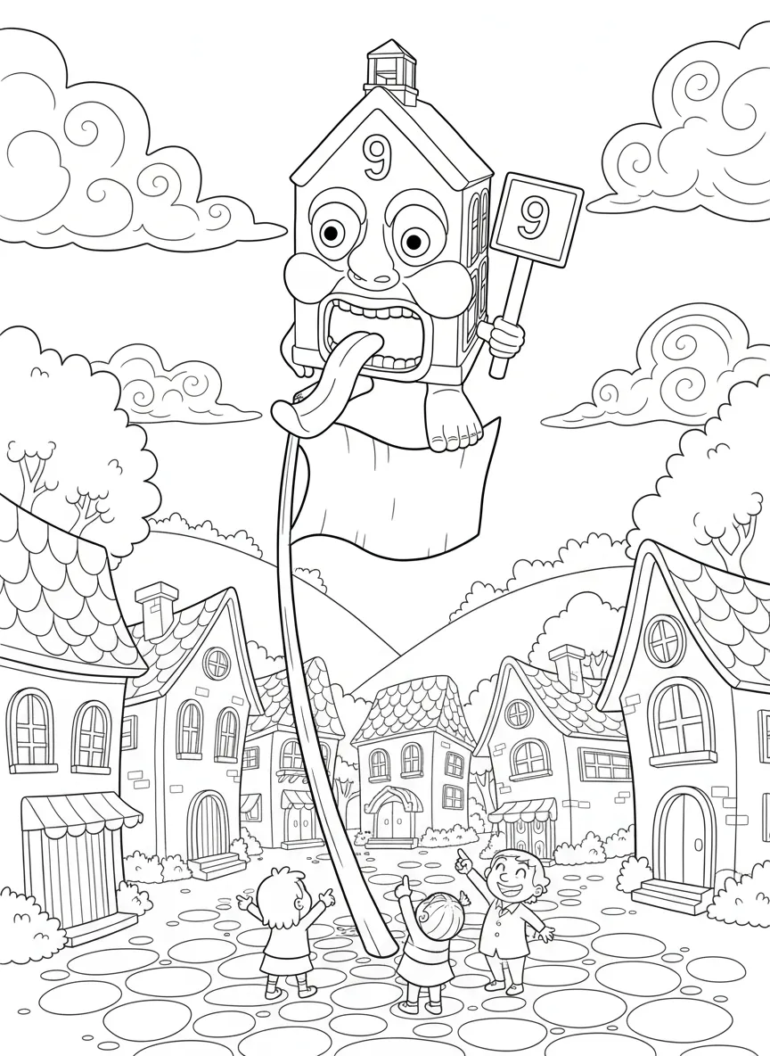 La Esok Sikola para colorear gratis