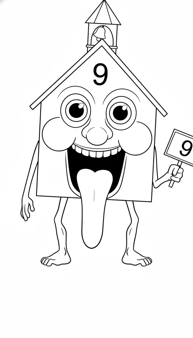 La Esok Sikola para colorear para bebé para imprimir