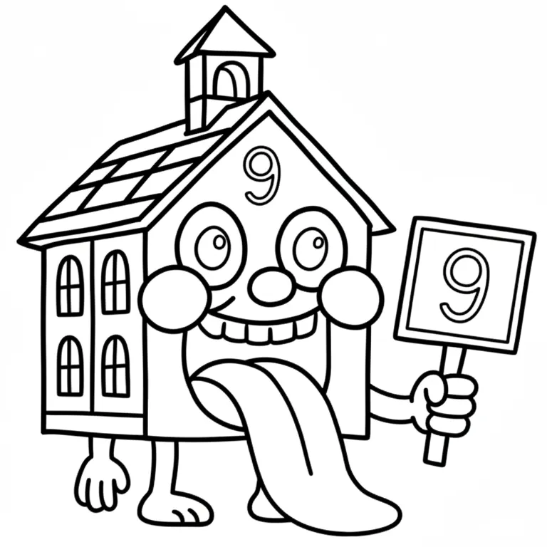 La Esok Sikola para colorear para imprimir a4