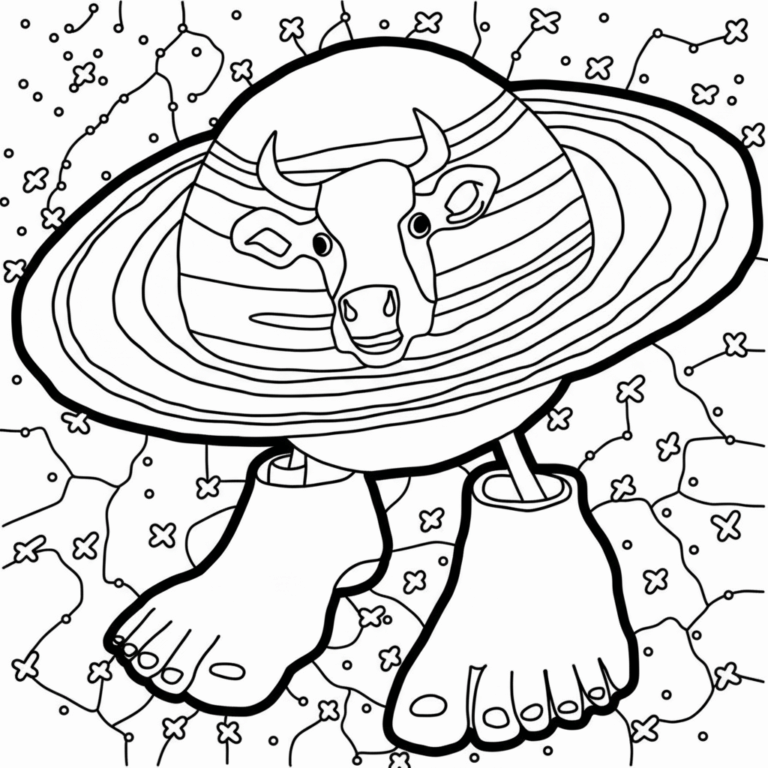 19 La Vaca Saturno Saturnita Para Colorear - ¡Muuu Cósmico!