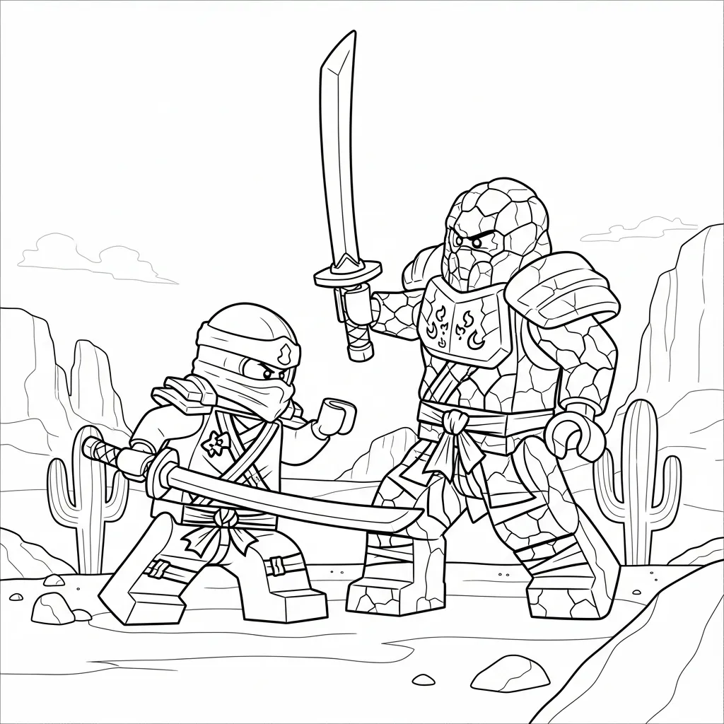 Lego Ninjago para colorear y dibujos
