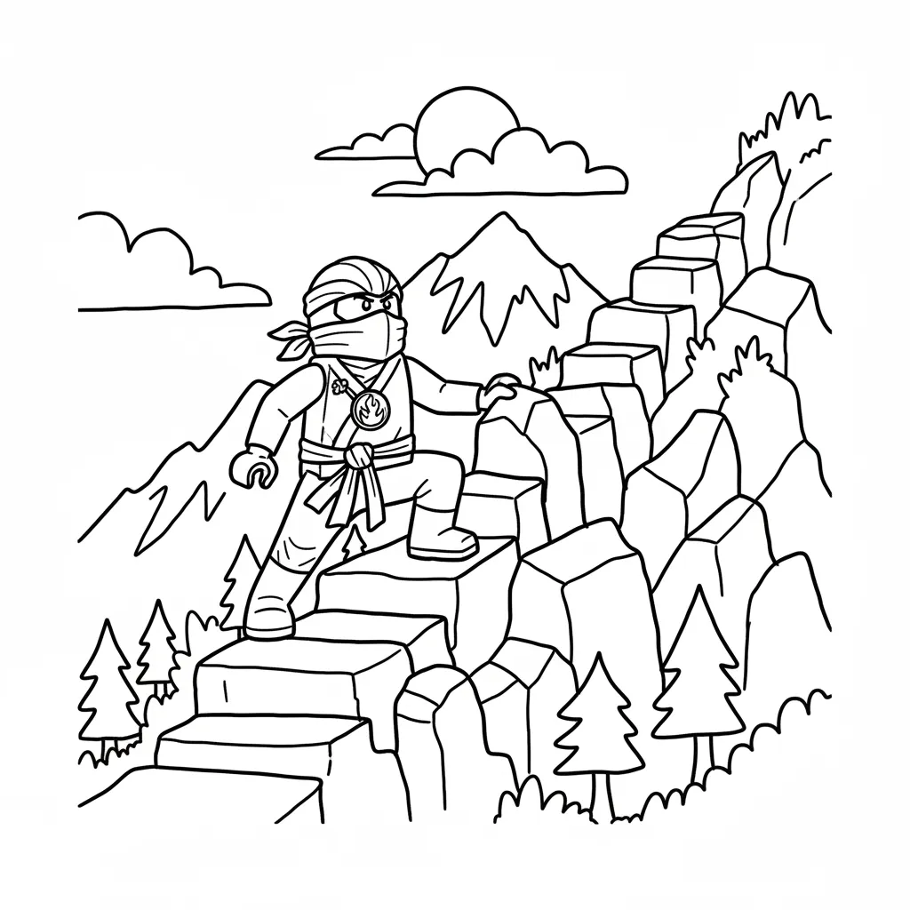 Lego Ninjago para dibujar e imprimir
