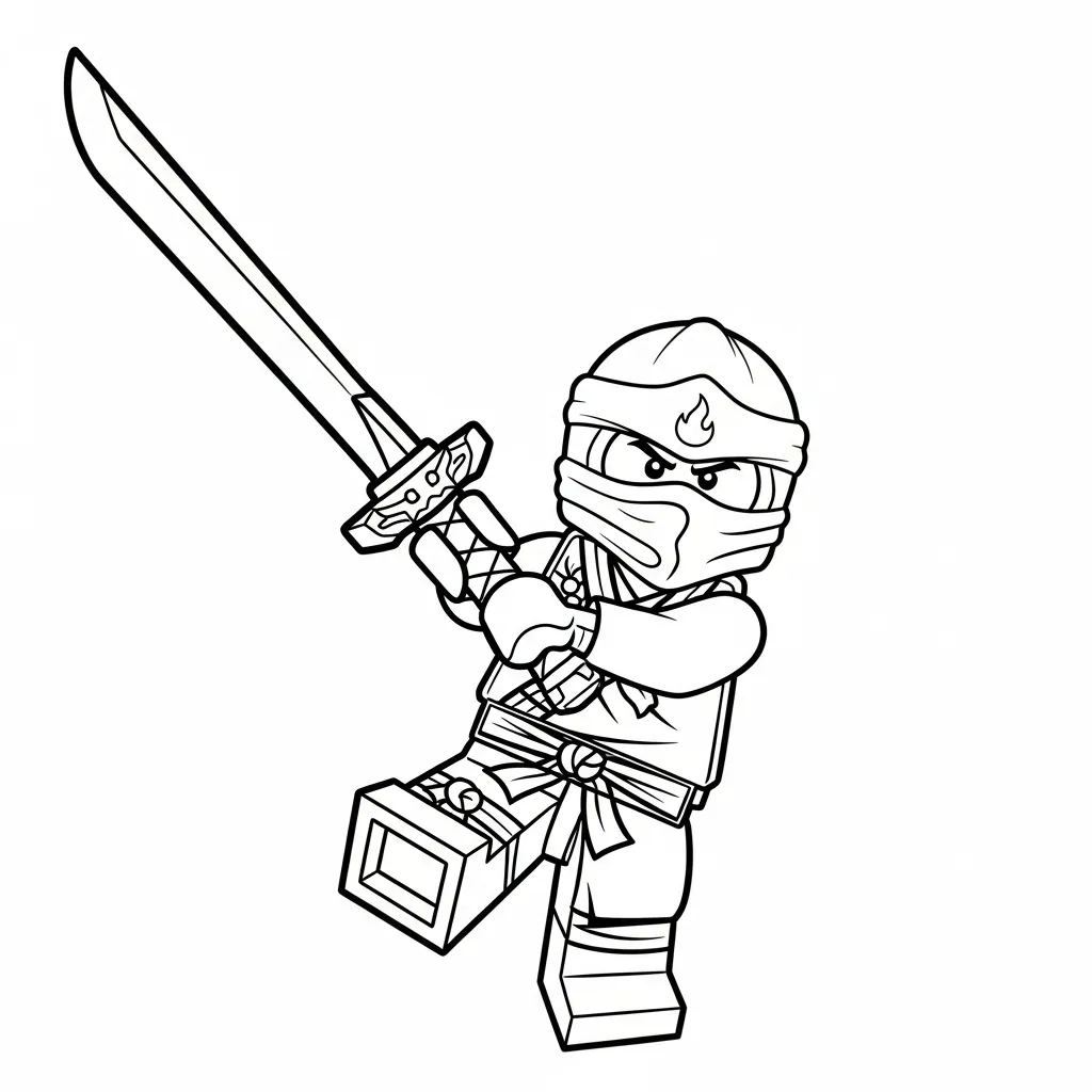 Lego Ninjago para colorear para niños para imprimir