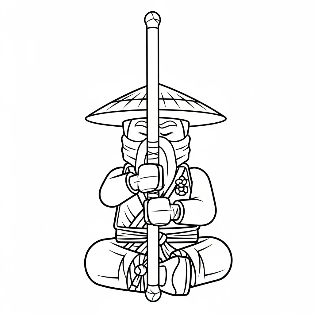 Lego Ninjago para colorear para niño para imprimir gratis