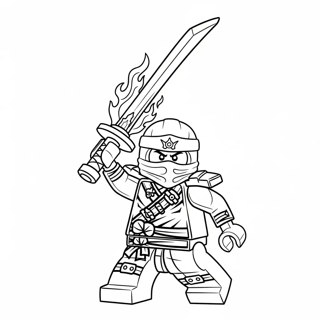Lego Ninjago para colorear para imprimir
