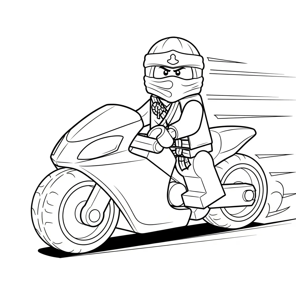 Lego Ninjago para colorear para niño de 8 años