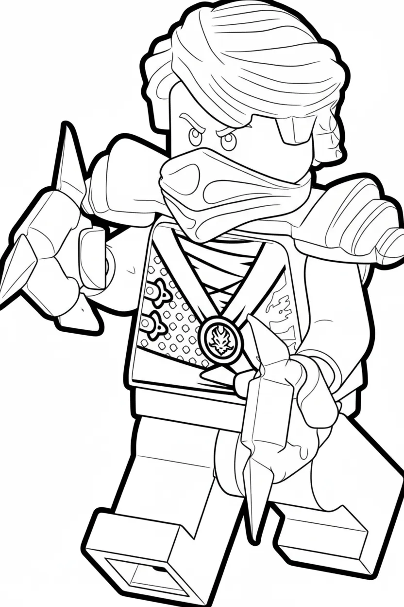 Lego Ninjago para colorear y dibujos 1