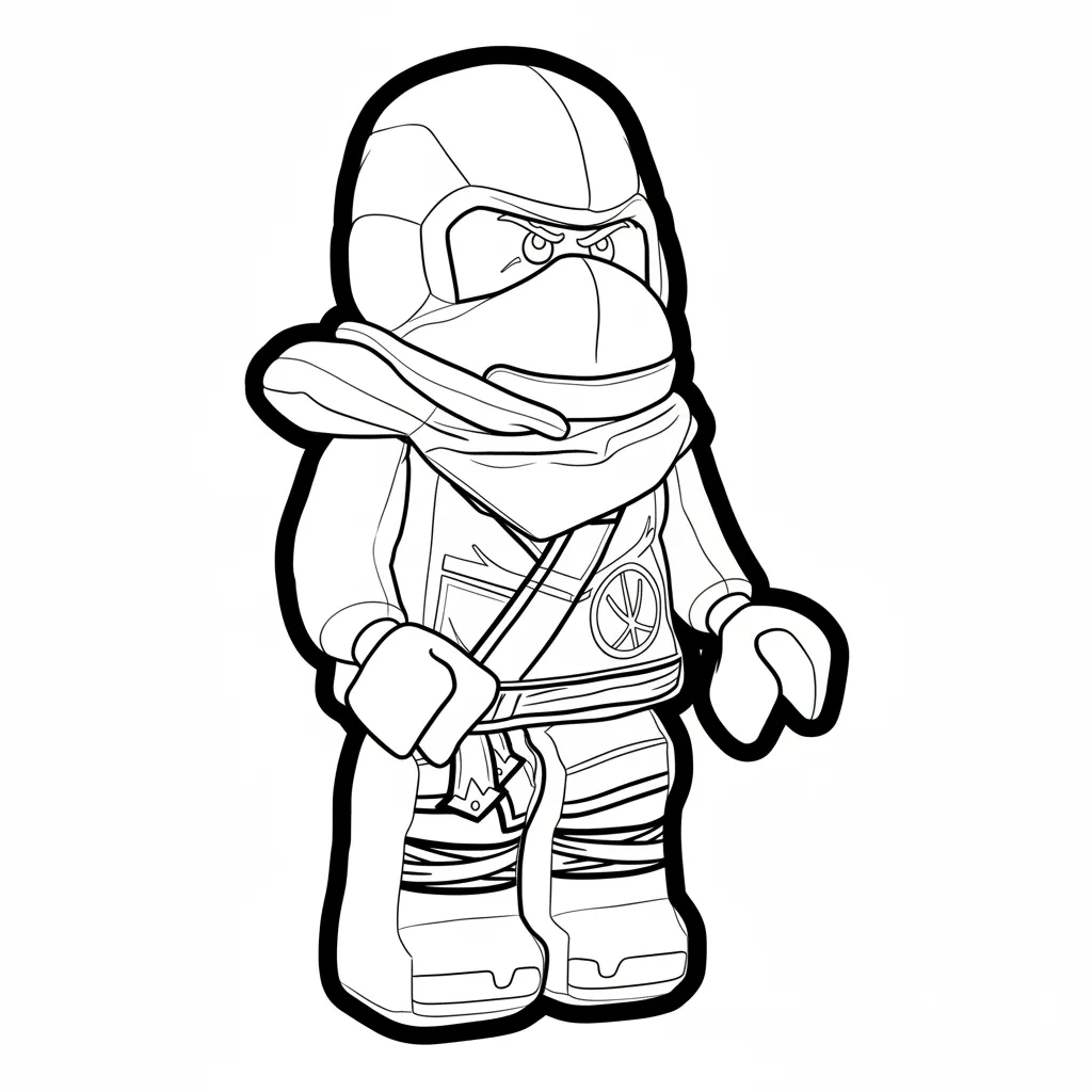 Lego Ninjago para colorear para imprimir para niño de 7 años