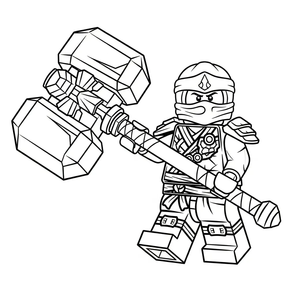 Lego Ninjago para colorear para niños para imprimir gratis