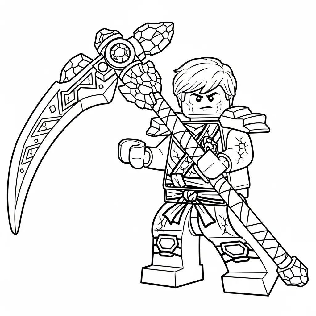 Lego Ninjago para colorear para niño