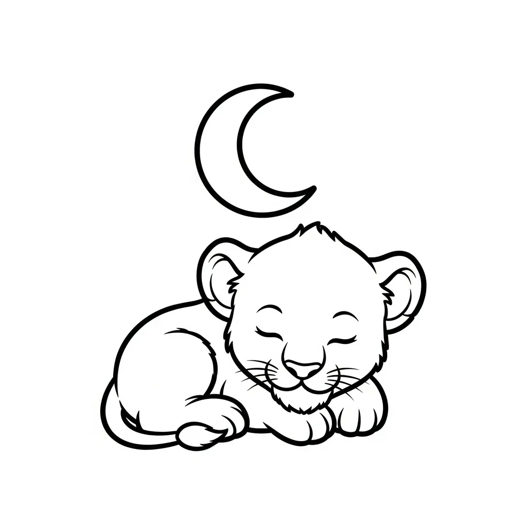imprimir León para colorear