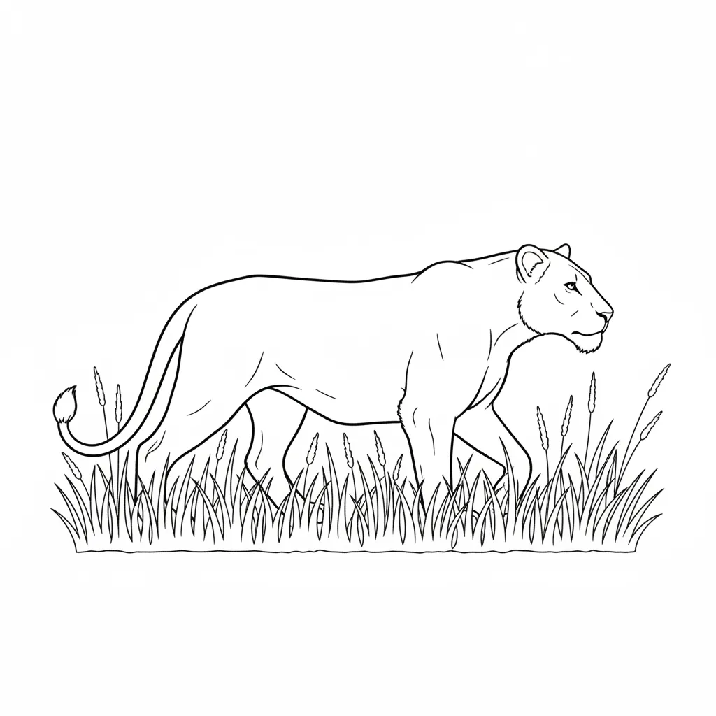 León para colorear para imprimir para niño de 3 años