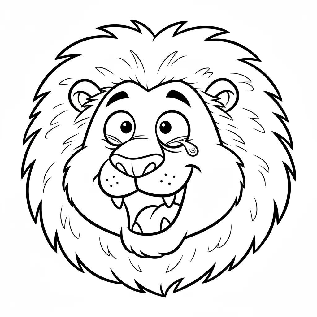 León para colorear para imprimir gratis 3