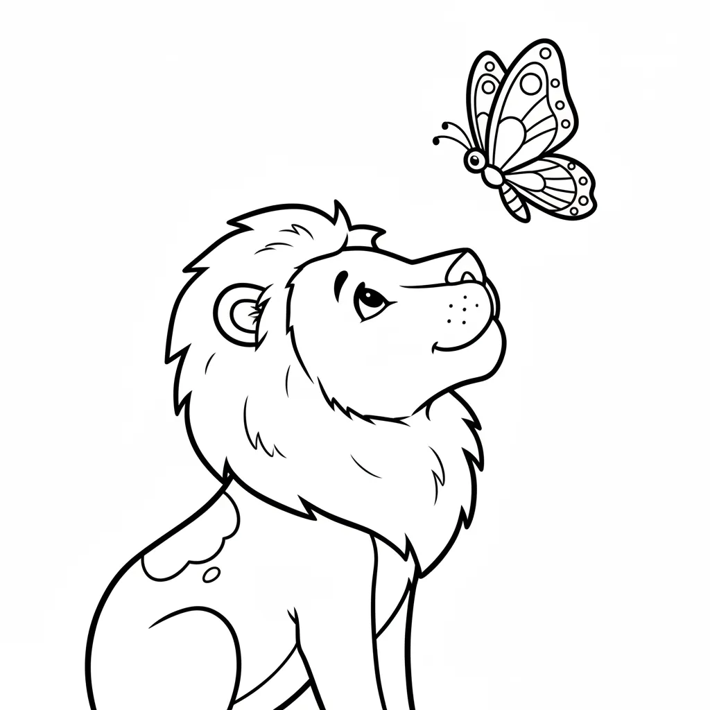 León para colorear para imprimir gratis 4