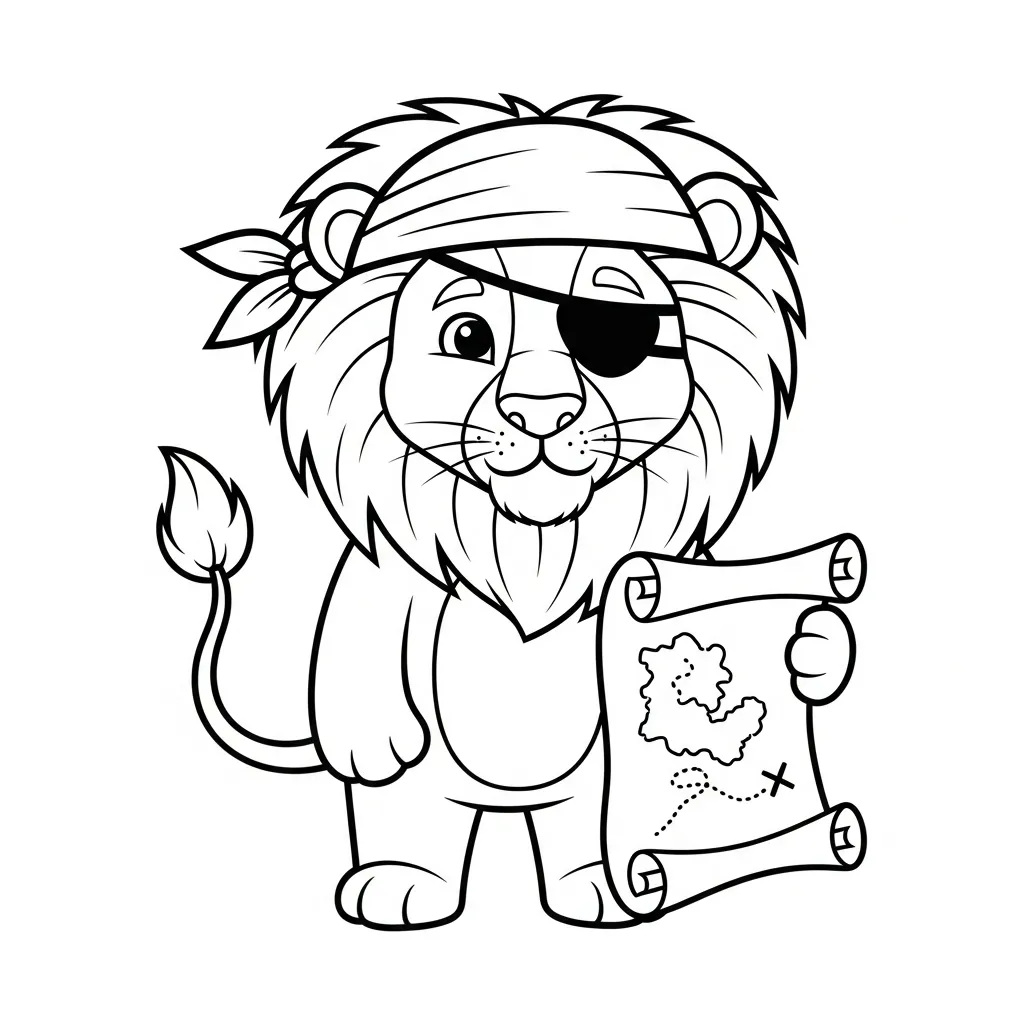 para imprimir León para colorear gratis