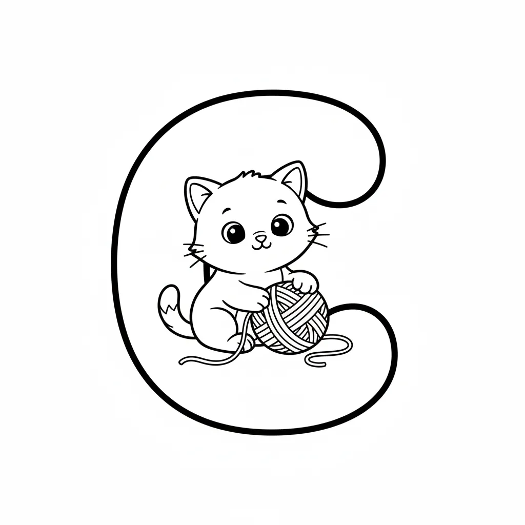 Letras 10 para colorear para niño de 2 años