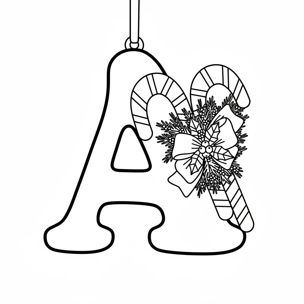 para imprimir Letras De Navidad 7 para colorear gratis