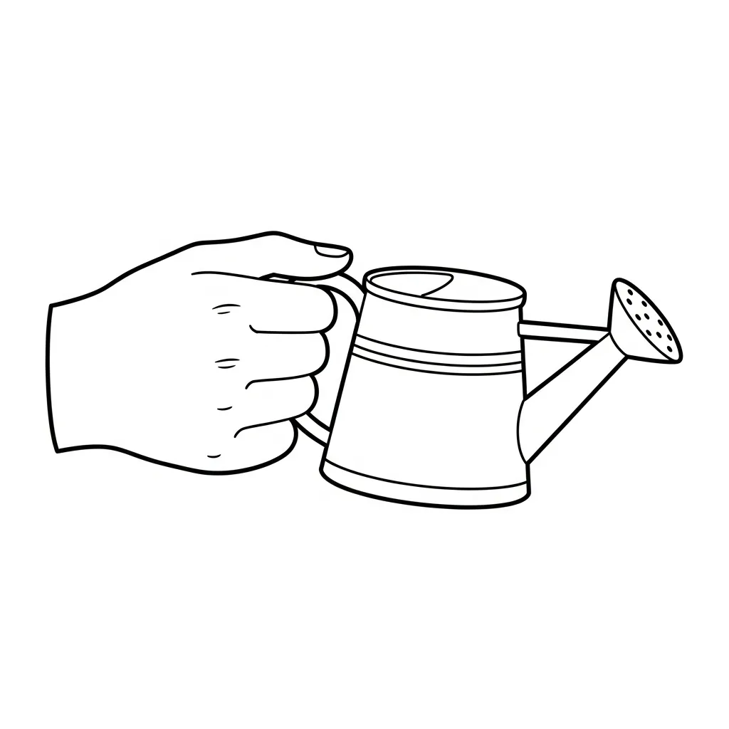 Manos para colorear para primaria