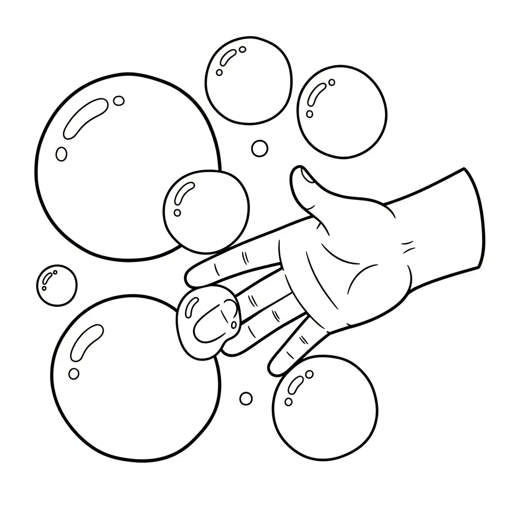 Manos para colorear para imprimir pdf gratis 2