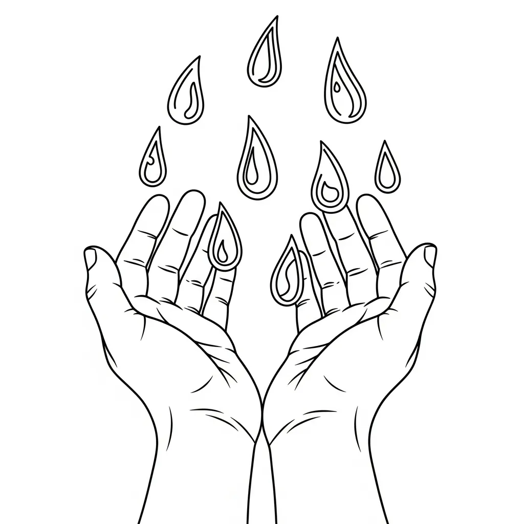 Manos para colorear para imprimir para niño de 9 años