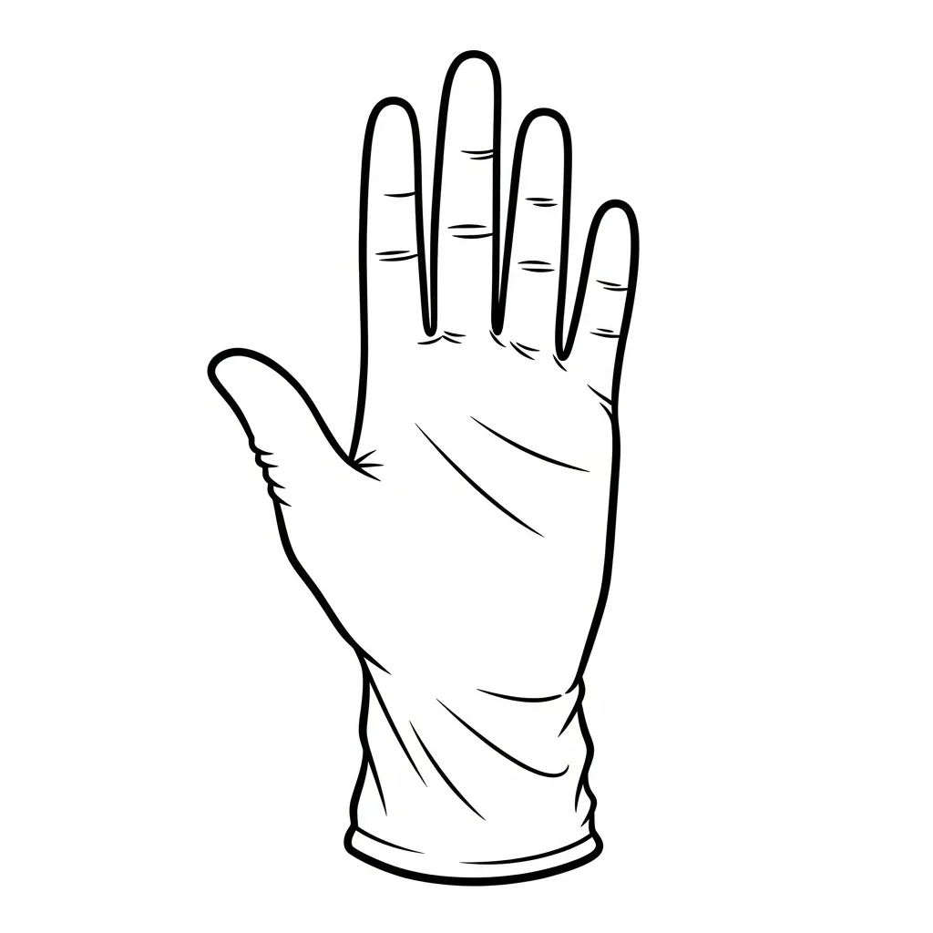 Manos para colorear para imprimir para niño de 3 años