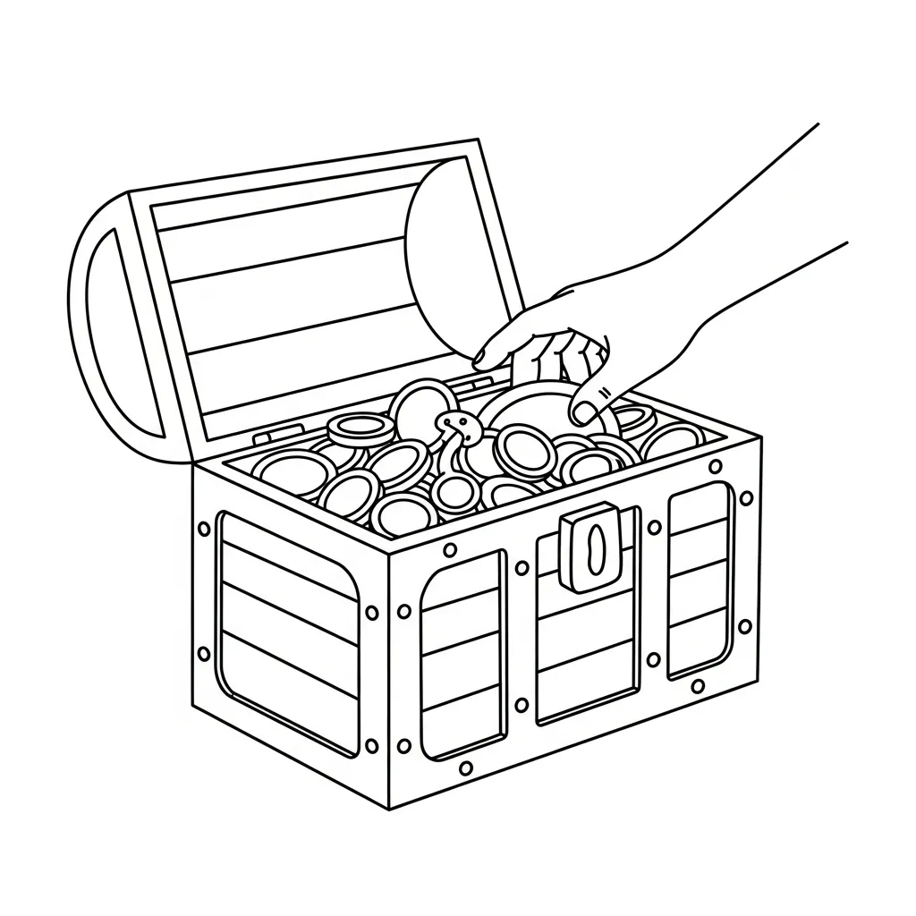 Manos para colorear gratis para niños 1