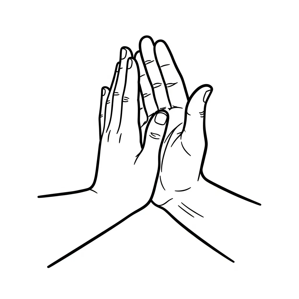 Manos para colorear para imprimir para niño de 7 años 1