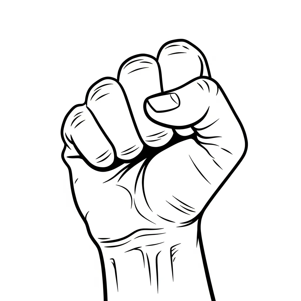 Manos de niño para colorear para imprimir