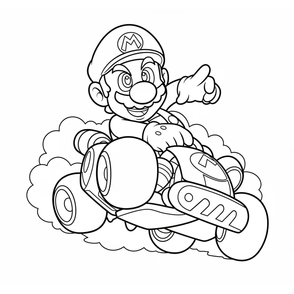 Mario 11 para colorear para imprimir gratis pdf