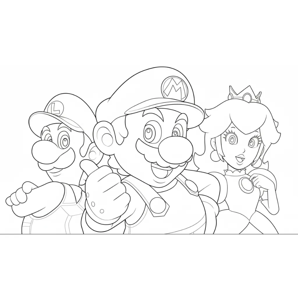 descargar Mario 26 para colorear gratis