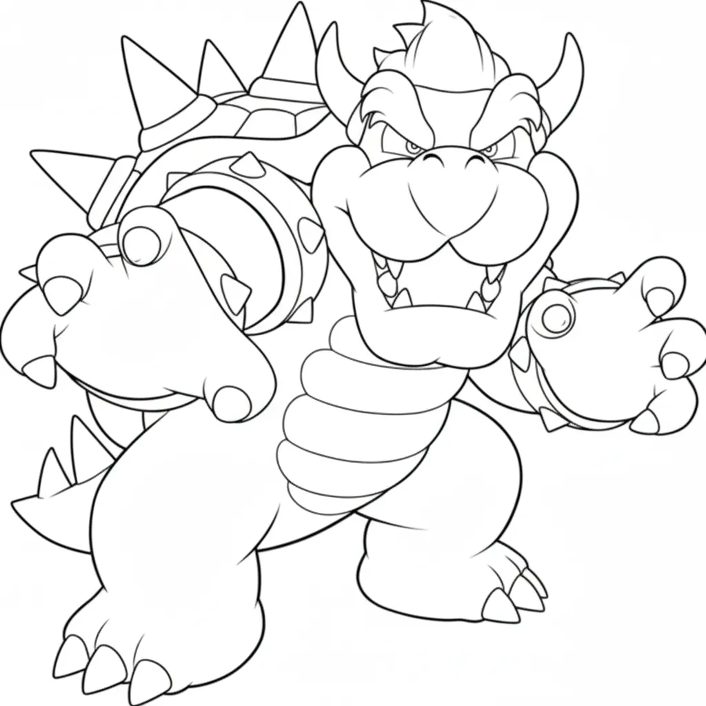 imagen de Mario 5 para colorear para niño