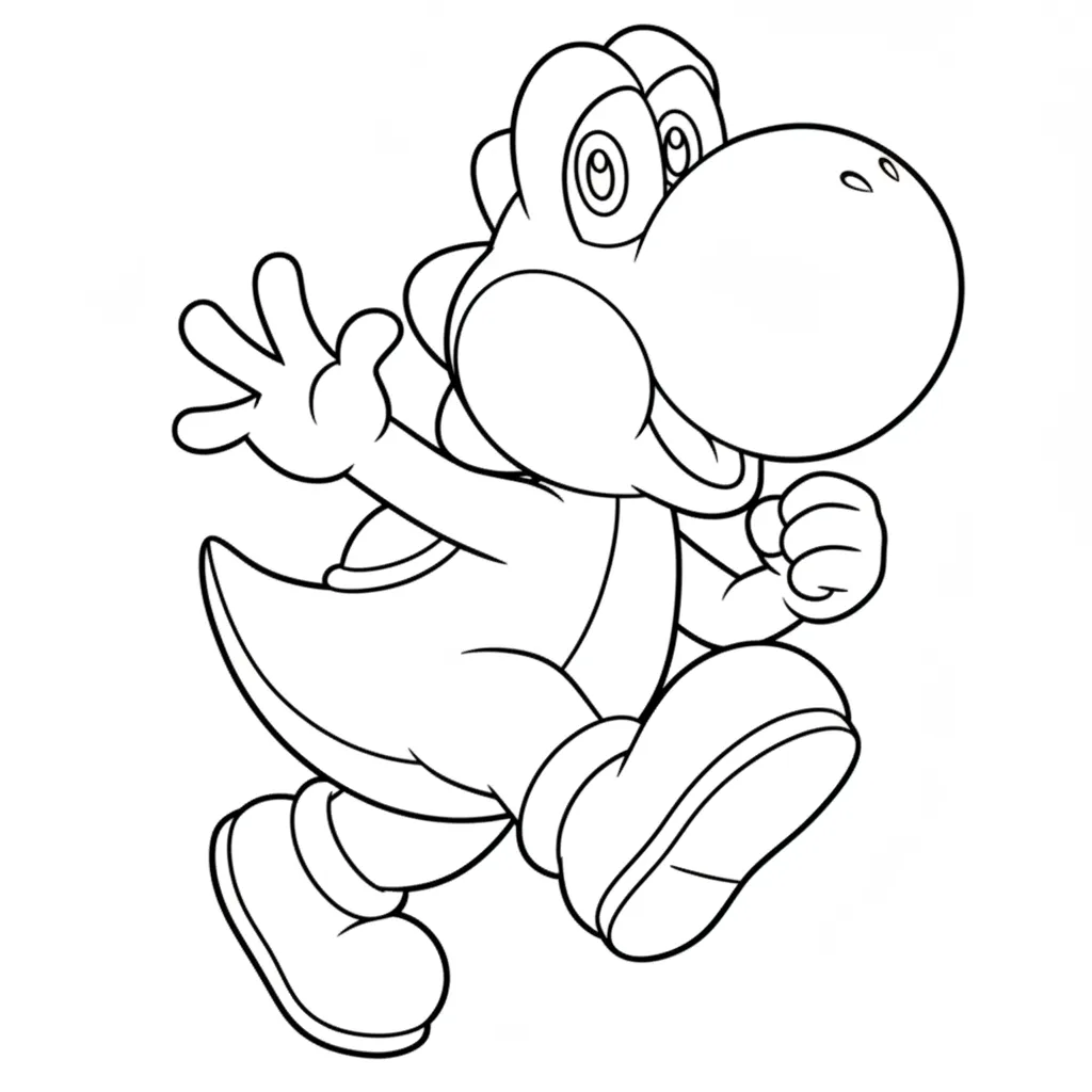 Mario 9 para colorear para niños para descargar