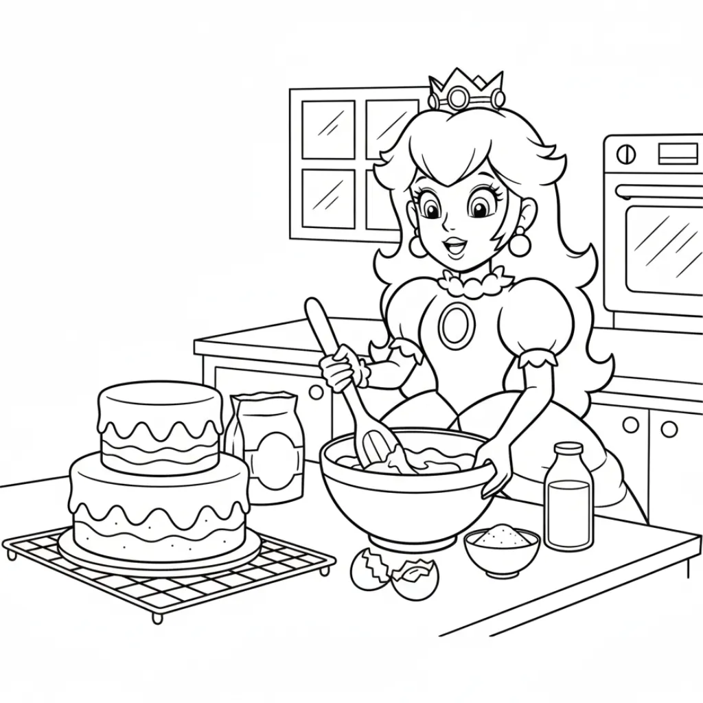 imprimir Mario Bros13 para colorear para niño