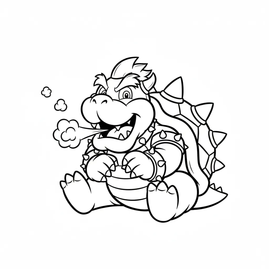 Mario Bros14 para colorear para niño de 6 años