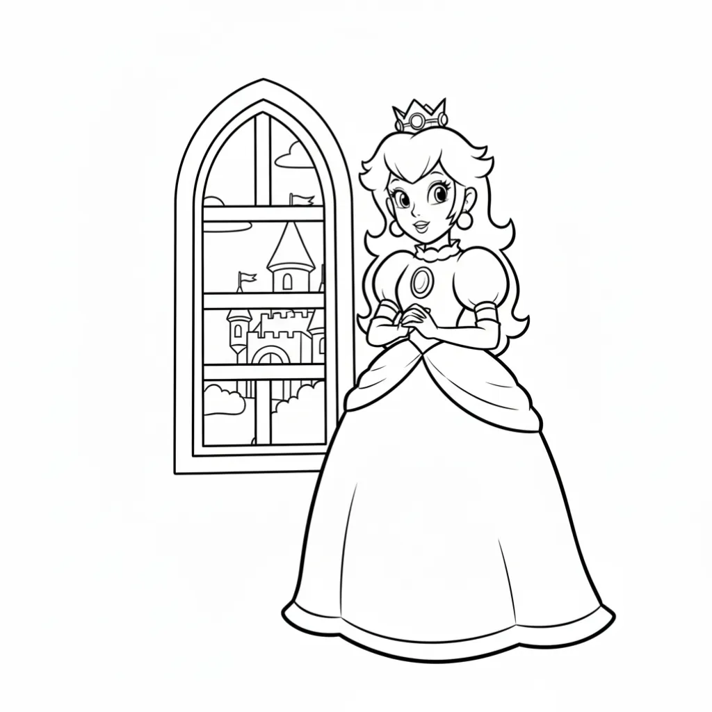 imprimir Mario Bros4 para colorear gratis