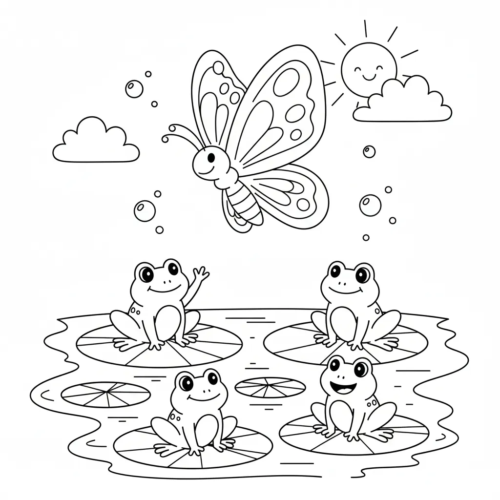 Mariposa 10 para colorear en línea gratis