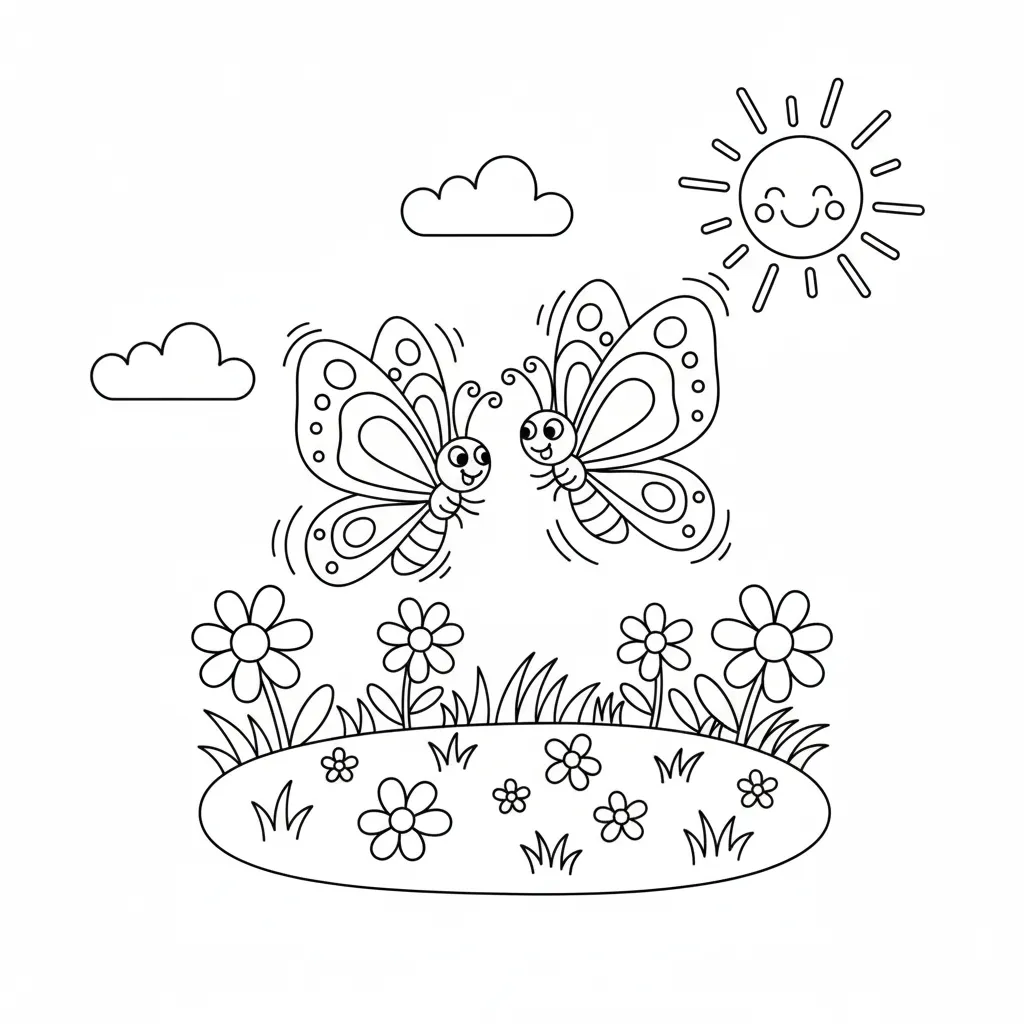 Mariposa 13 para colorear para imprimir gratis pdf