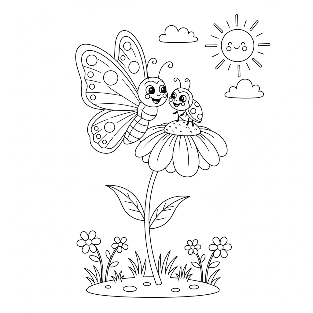 Mariposa 3 para colorear para imprimir