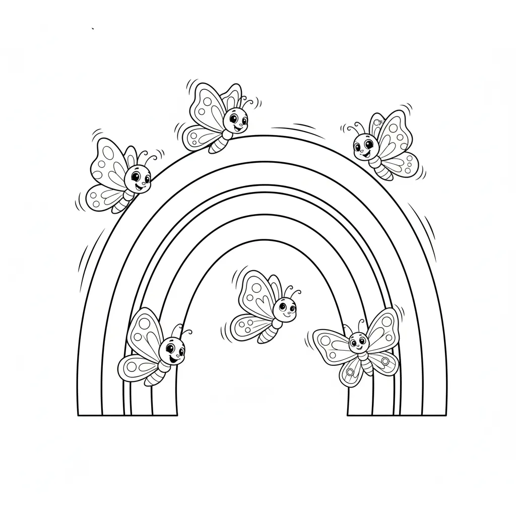 Mariposas1 para colorear en línea