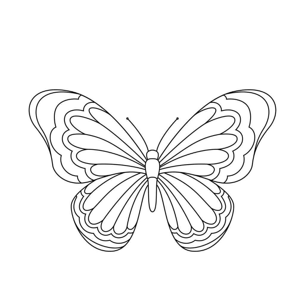 Mariposas11 para colorear para imprimir gratis