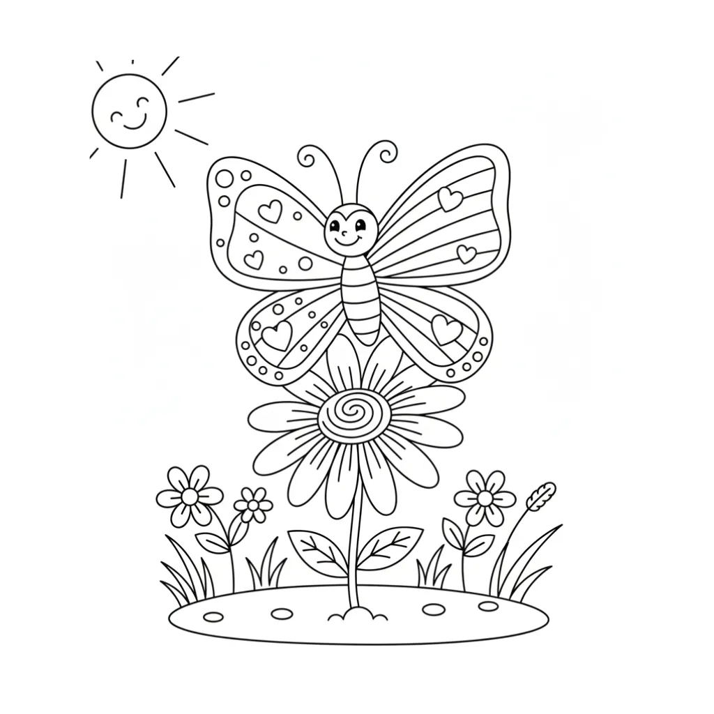 Mariposas17 para colorear gratis para imprimir